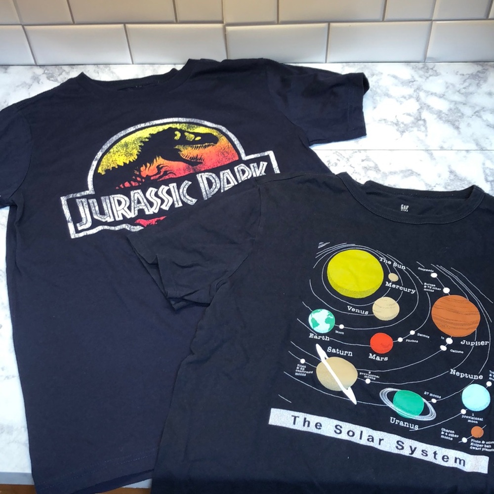 Boys Jurassic Park & Solar System T-shirt